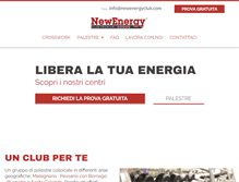 Tablet Screenshot of newenergyclub.com